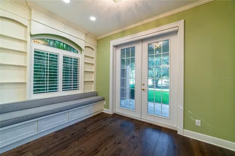 a view of front door and porch
