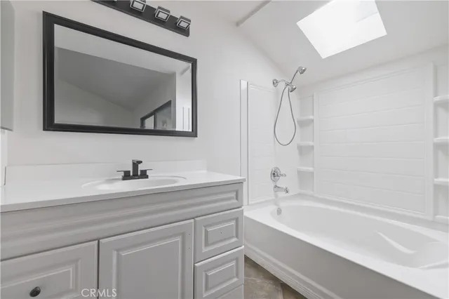 a view of small space with racks on the wall