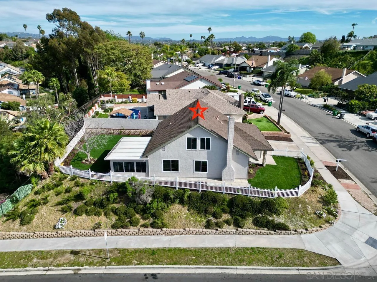 4128 Terry Street Oceanside, CA 92056 - Photo 20 of 21 an aerial view of a house with a yard and lake view