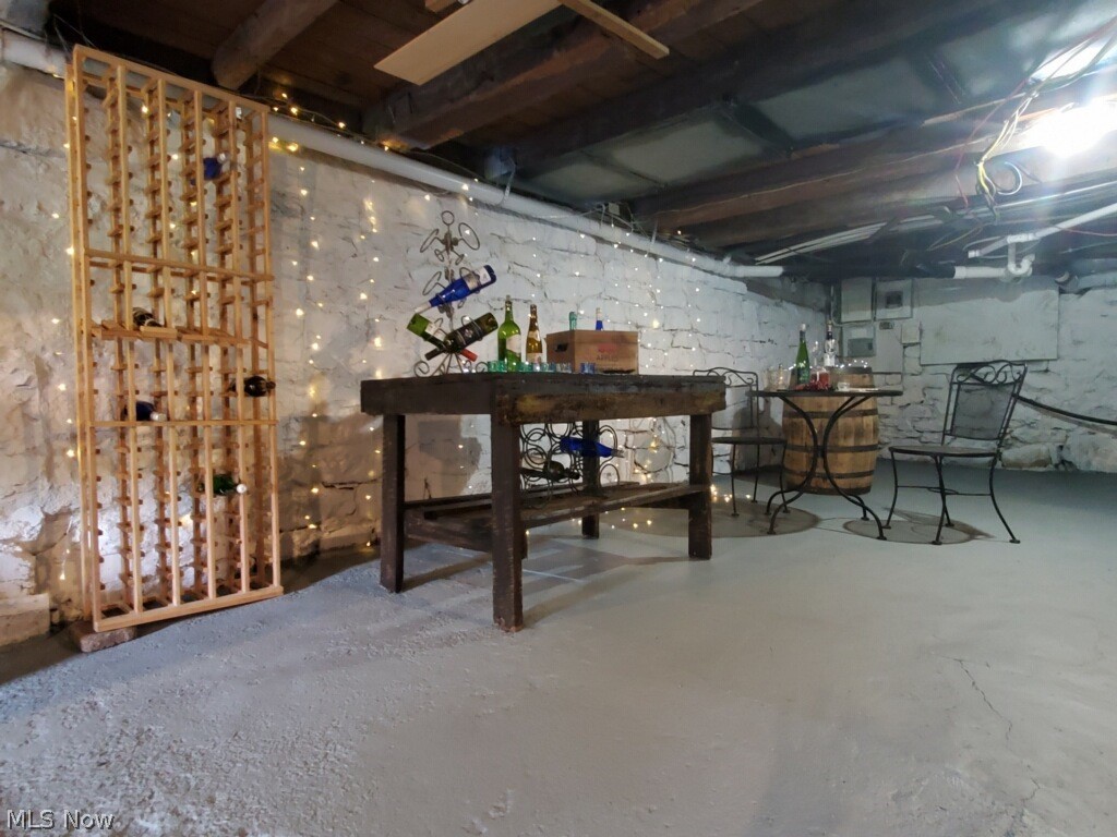 9113 Fewtown Road Deerfield, OH 44411 - Photo 25 of 33 Walk-out lower level. Seller has created a nice "wine cellar" space.