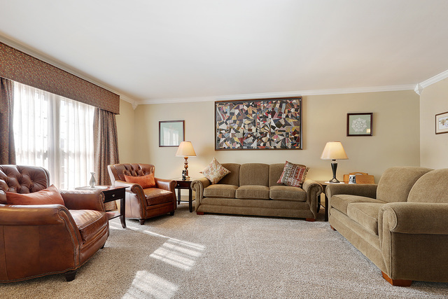 3490 Ronald Road Crete, IL 60417 - Photo 8 of 25 a living room with furniture a large window and a couch