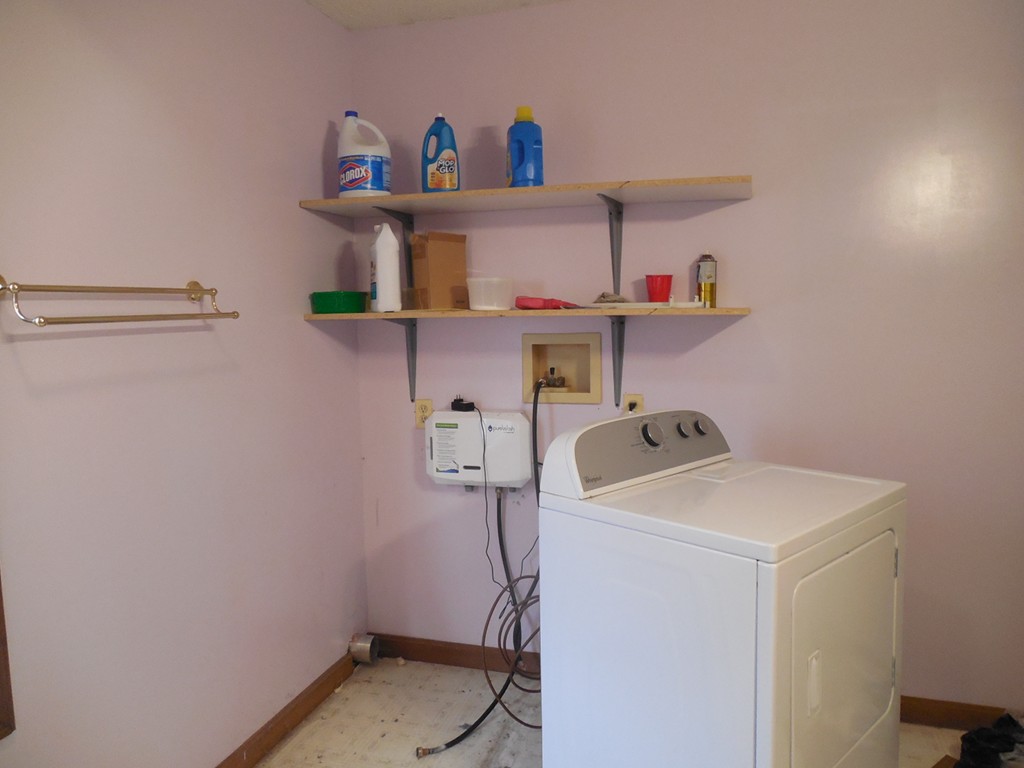 78 Bourne Street Three Rivers, MA 01080 - Photo 9 of 20 a storage room with washer and dryer