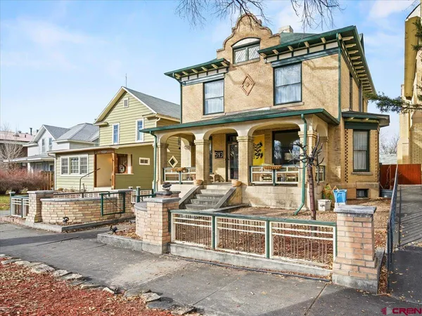 front view of a house with a street