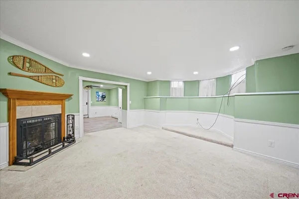 a view of an empty room