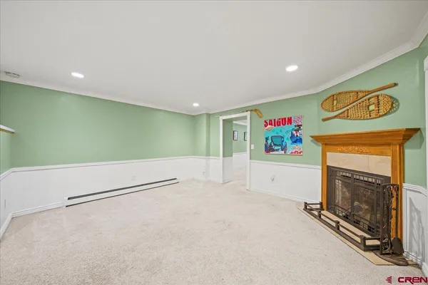 a view of an entryway with a hall