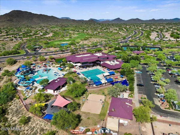 a view of city and mountain