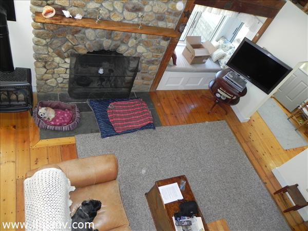 84 Pennywise Path Edgartown, MA 02539 - Photo 7 of 29 a living room with furniture and a fireplace