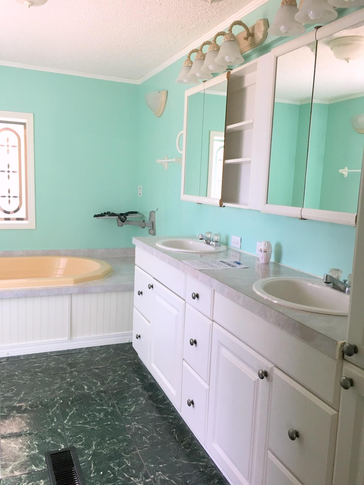 882 Don Graff Road Freeport, FL 32439 - Photo 7 of 22 a bathroom with a granite countertop sink and a mirror