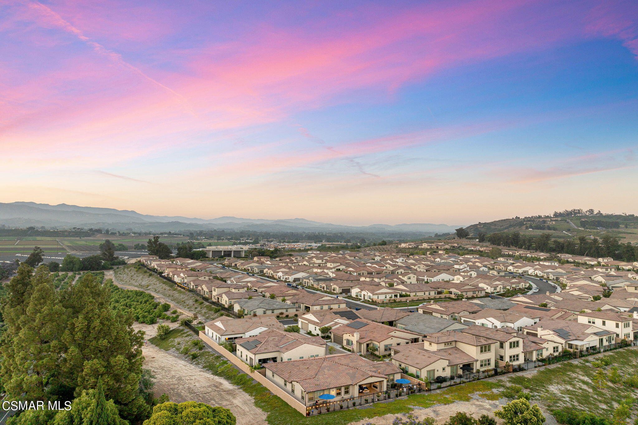 2392 Rondell Road Camarillo, CA 93012 - Photo 63 of 81 an aerial view of residential building and trees around