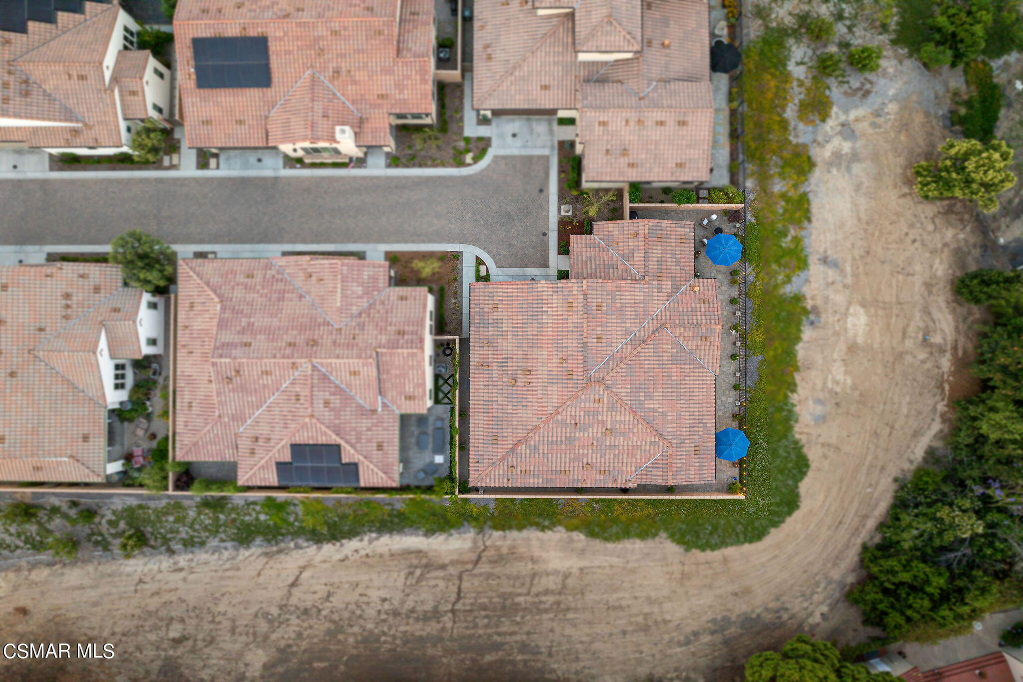 2392 Rondell Road Camarillo, CA 93012 - Photo 66 of 81 an aerial view of a house with a yard and a large tree