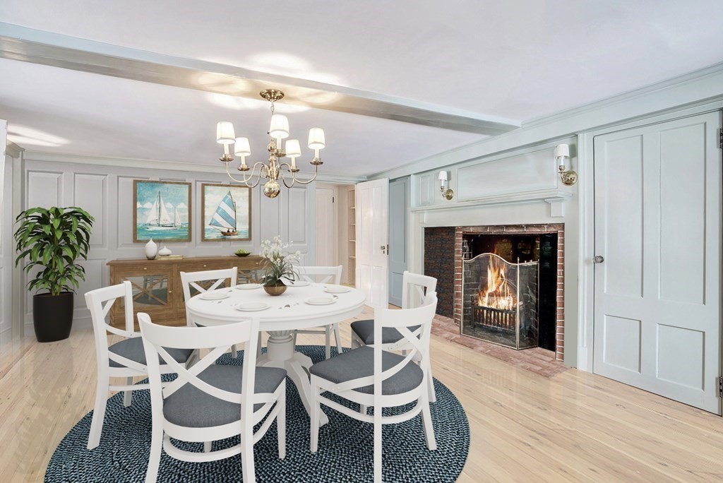 101 Holt Road Andover, MA 01810 - Photo 18 of 38 a view of a dining room with furniture and chandelier