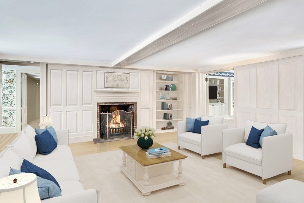 101 Holt Road Andover, MA 01810 - Photo 9 of 38 a living room with furniture and a fireplace