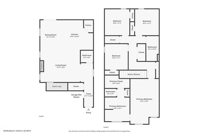 $349,000 | 930 Bentley Drive, Fairburn, GA 30213