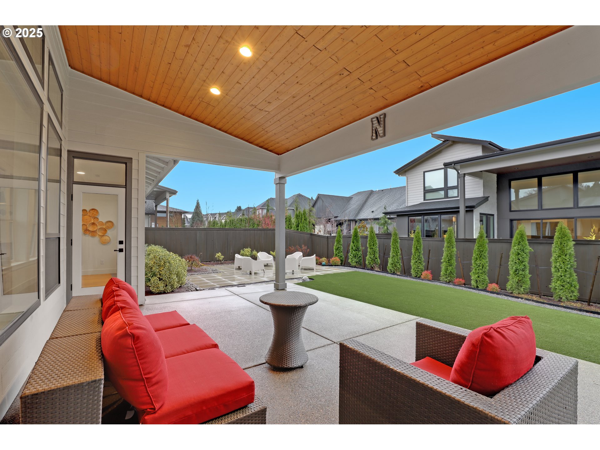 4336 Northwest Paddock Lane Camas, WA 98607 - Photo 33 of 39 a view of a patio with couches chairs table and chairs