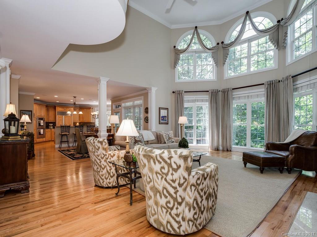 3247 Planters Ridge Road Charlotte, NC 28270 - Photo 6 of 24 a living room with furniture large window and wooden floor