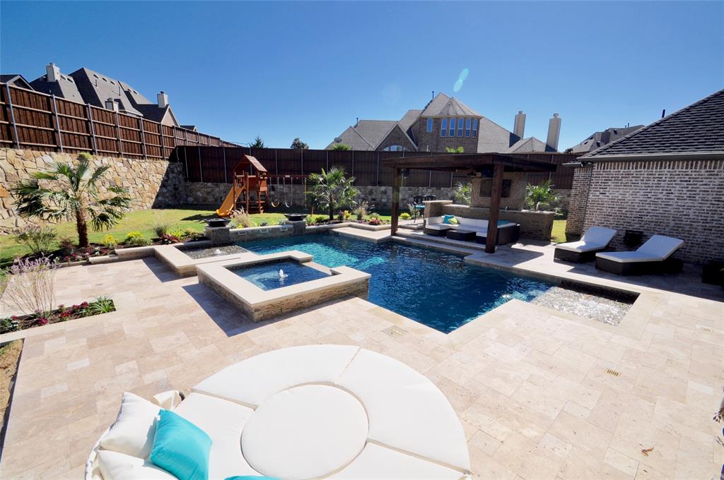 960 Packsaddle Trail Prosper, TX 75078 - Photo 36 of 40 a view of pool with outdoor seating