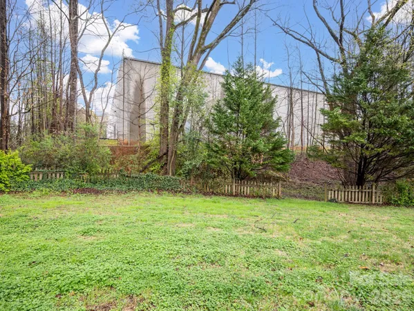 a backyard of a house