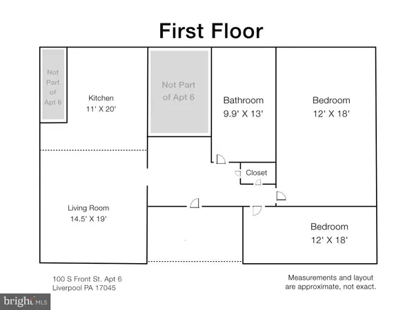 $1,075 | 100 South Front Street, Unit 6, Liverpool, PA 17045