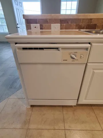 a close view of washer and dryer