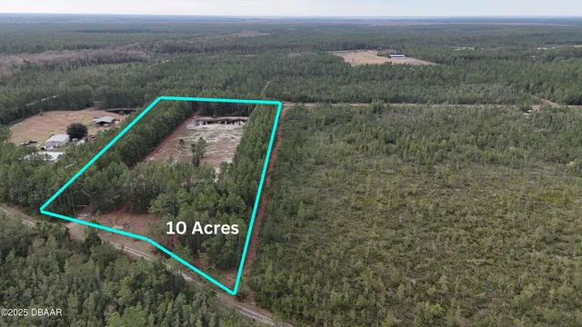 a view of a small yard