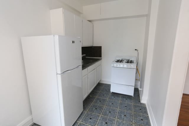 4604 North Beacon Street, Unit 3E Chicago, IL 60640 - Photo 3 of 13 a kitchen with a refrigerator and a sink
