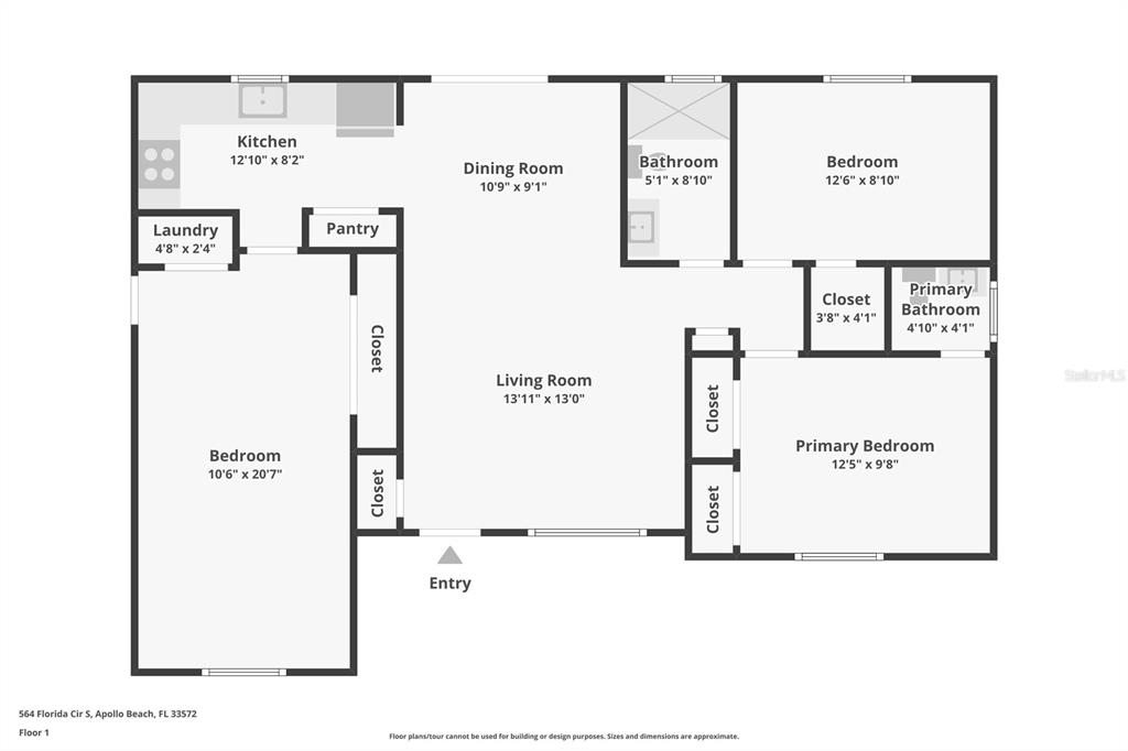 564 Florida Circle South Apollo Beach, FL 33572 - Photo 46 of 46 a picture of a wall with a white wall and a white wall