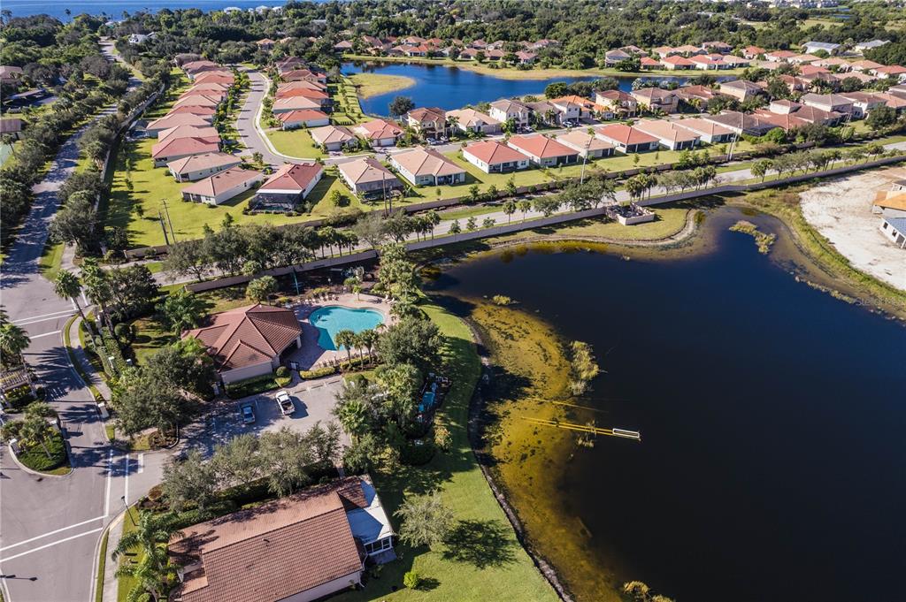 4219 Manatee Lane Punta Gorda, FL 33980 - Photo 50 of 56 an aerial view of residential houses with outdoor space and swimming pool