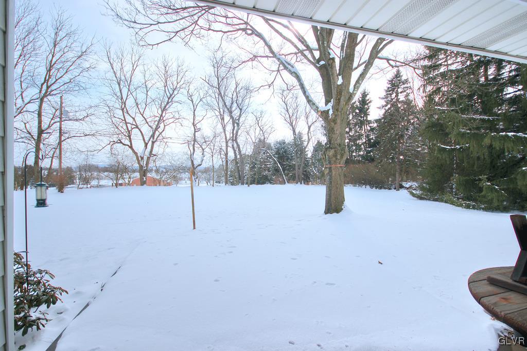 767 Yorkshire Road Bethlehem, PA 18017 - Photo 25 of 27 Back Yard View From Family Room Glass Sliding Door