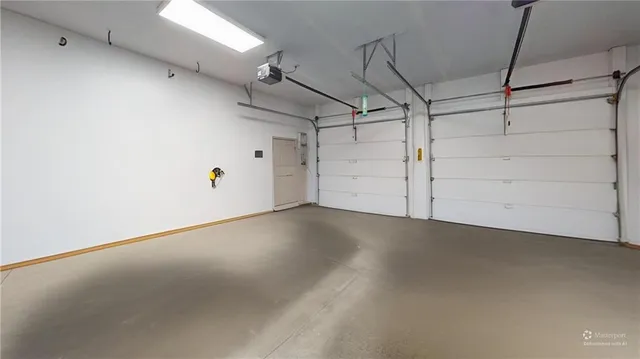 a view of a garage