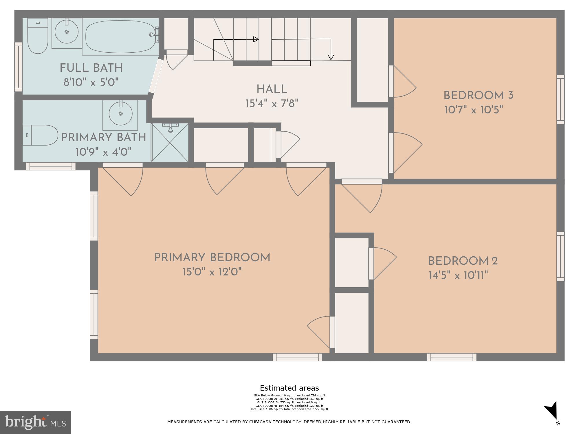 3526 White Chapel Road Baltimore, MD 21215 - Photo 27 of 30 Floor Plan: 3rd Level