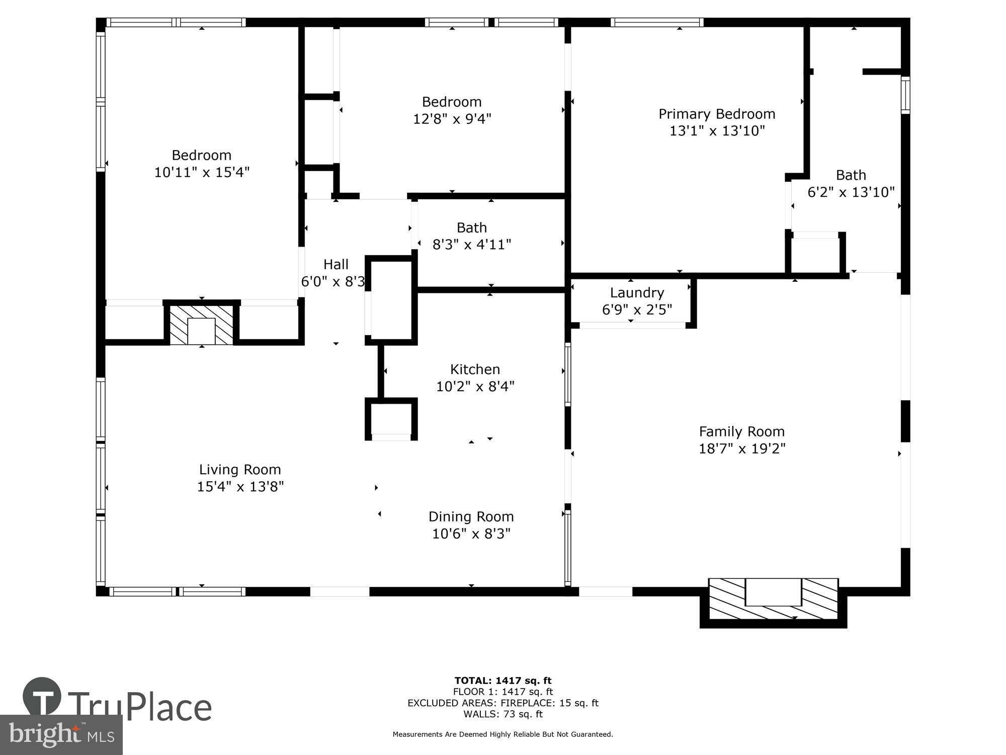 3135 Manor Road Falls Church, VA 22042 - Photo 42 of 42 Floorplan (Labels & Measurements)
