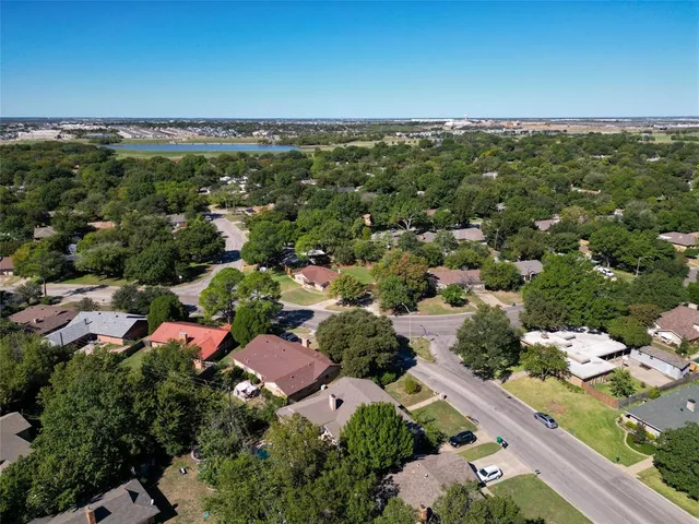 an aerial view of multiple house