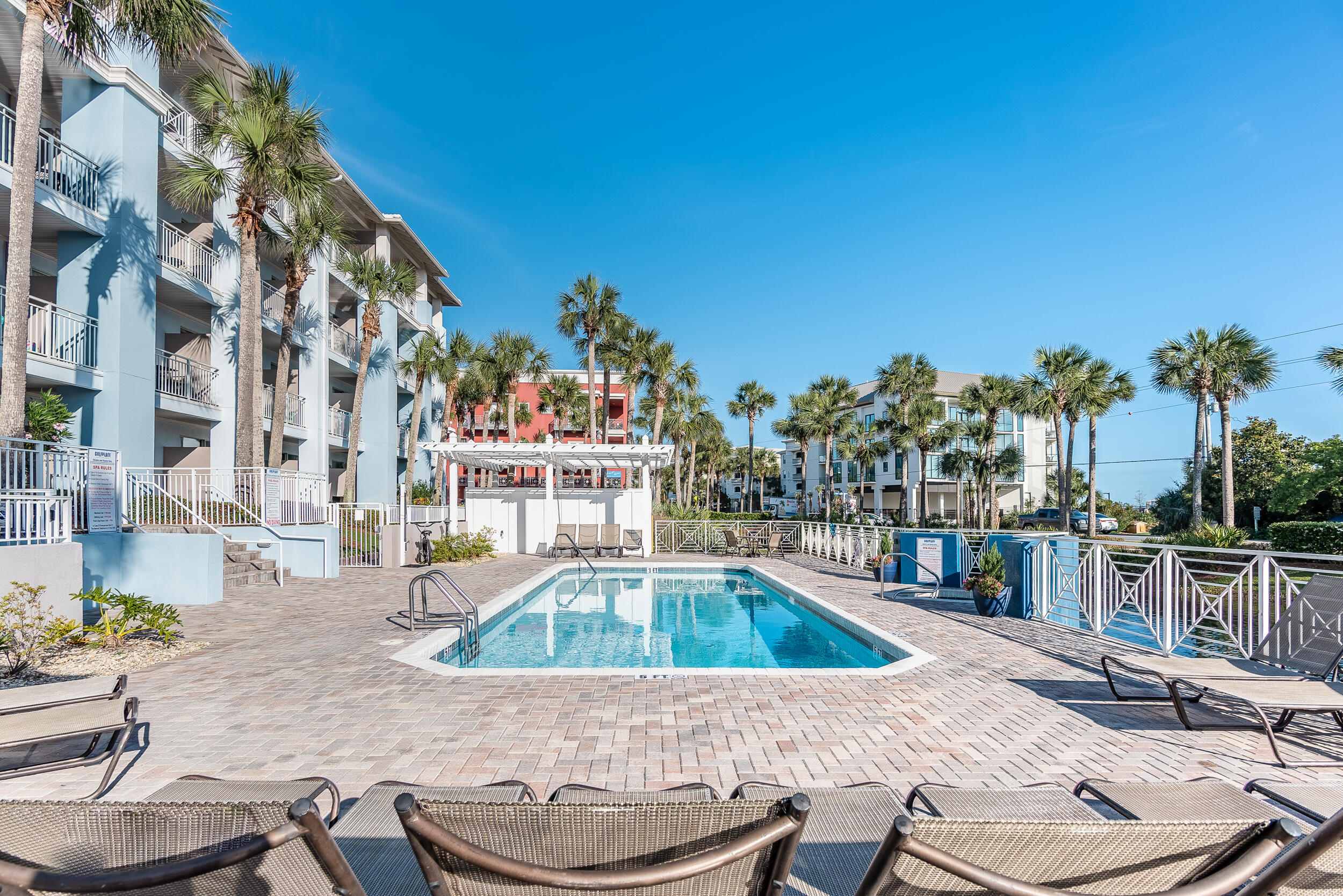 1740 South Co Highway 393, Unit 103 Santa Rosa Beach, FL 32459 - Photo 33 of 73 a view of a swimming pool with outdoor seating