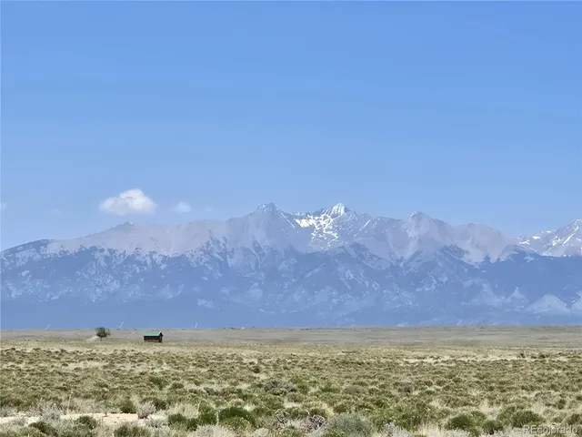 a view of an outdoor space and mountain view