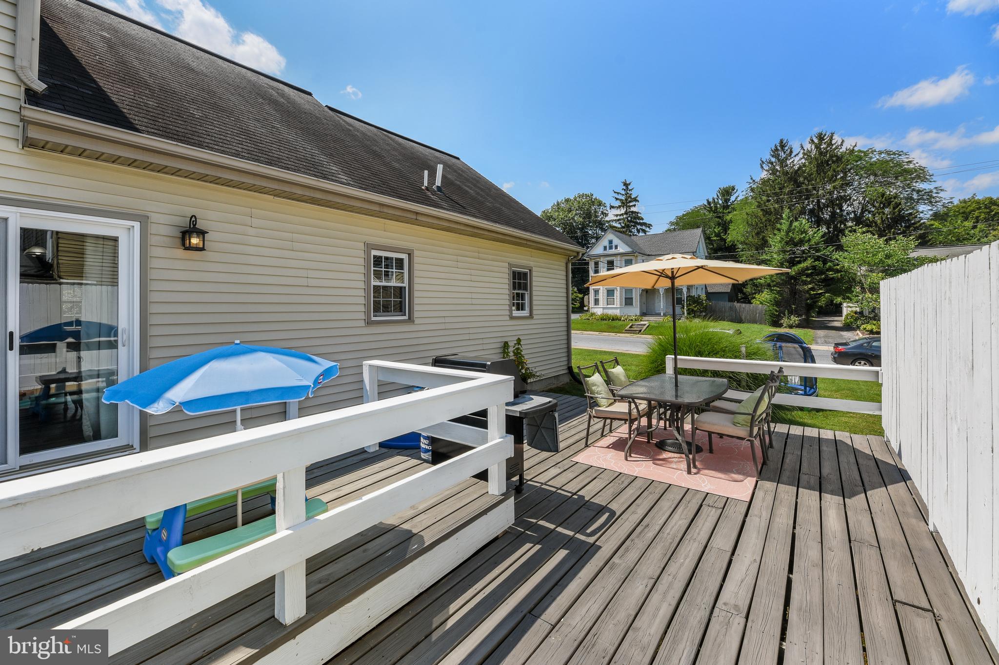 18 North New Street Lititz, PA 17543 - Photo 17 of 28 Back deck w/ privacy fencing