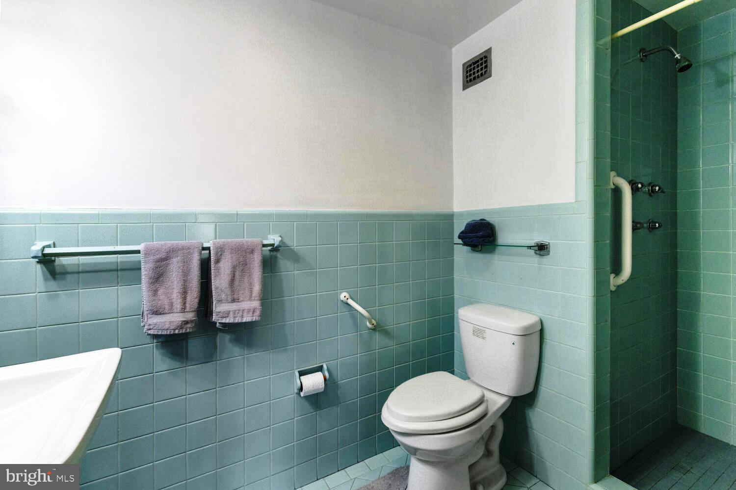 7900 Old York Road, Unit 907A Elkins Park, PA 19027 - Photo 27 of 36 a bathroom with a toilet and a shower