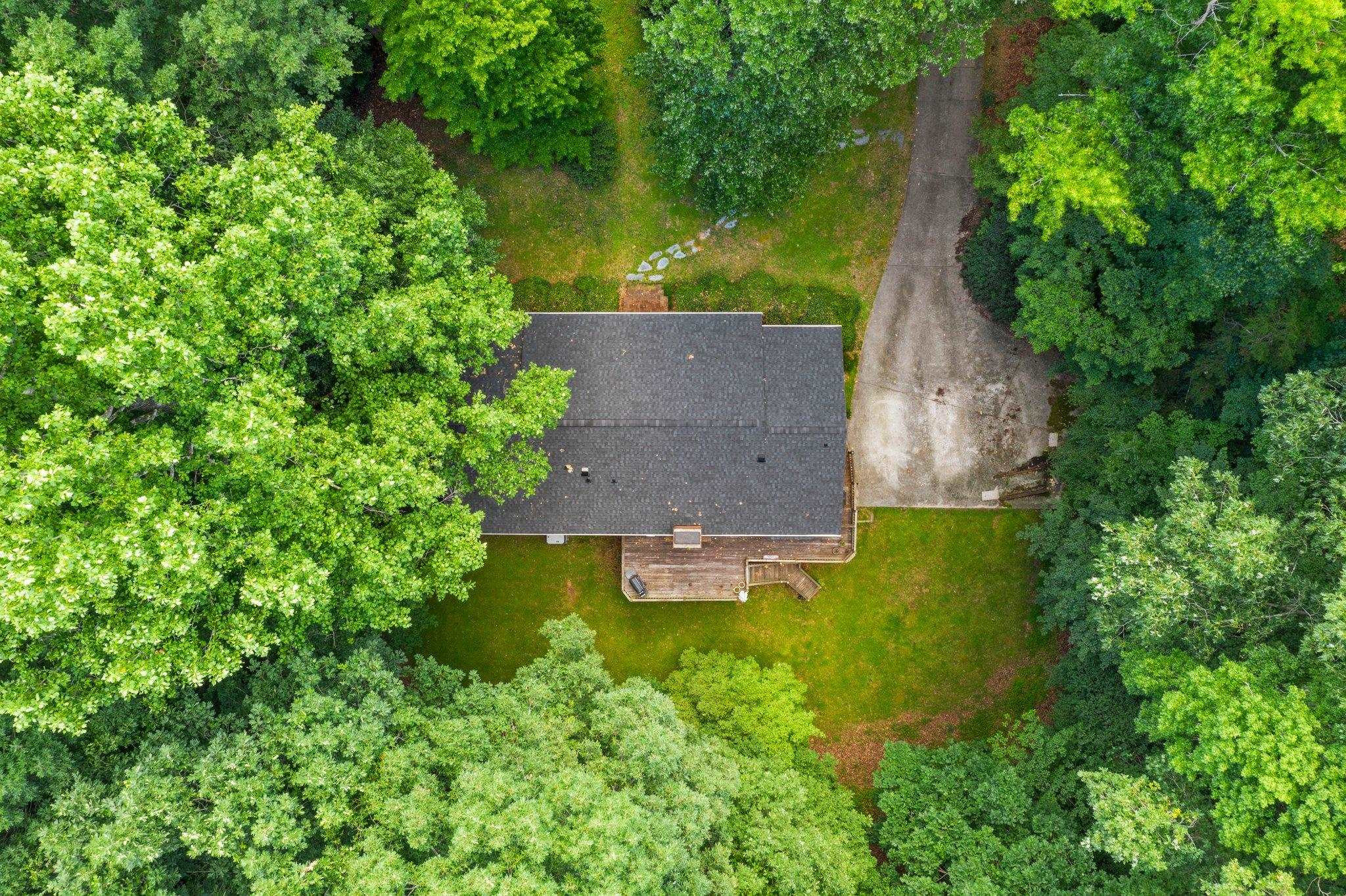11905 Straight A Way Lane Raleigh, NC 27613 - Photo 7 of 37 an aerial view of a house with a yard