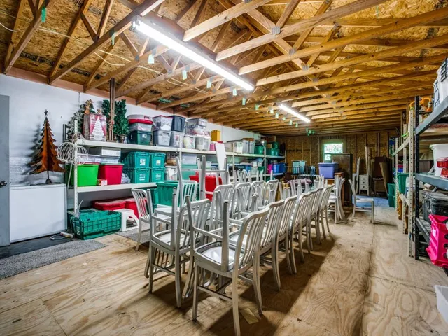 a view of a storage in a room