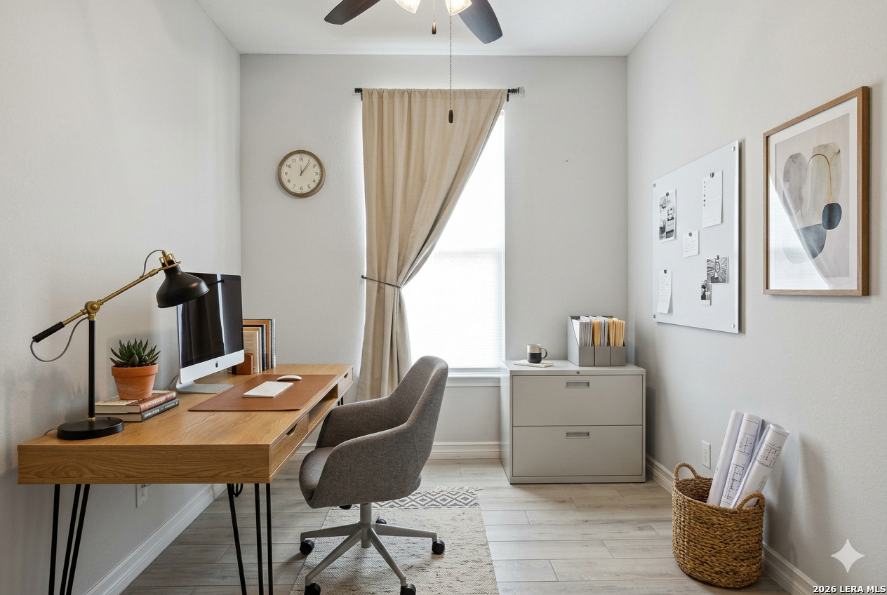 12260 Buckaroo Ranch San Antonio, TX 78254 - Photo 17 of 45 a workspace with furniture and window