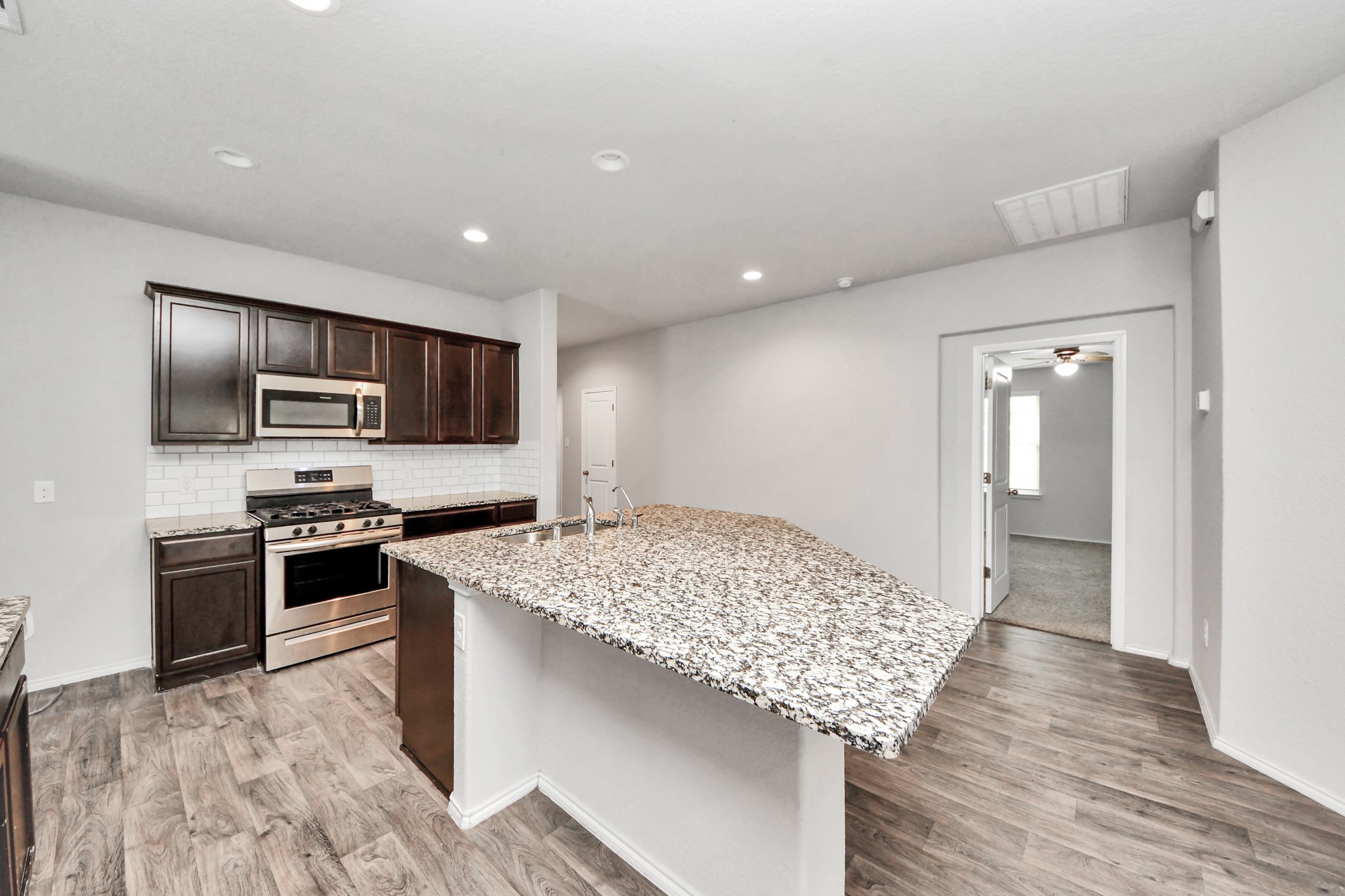 8302 Rose Petals Lane Rosharon, TX 77583 - Photo 9 of 42 Granite countertop and kitchen detail
