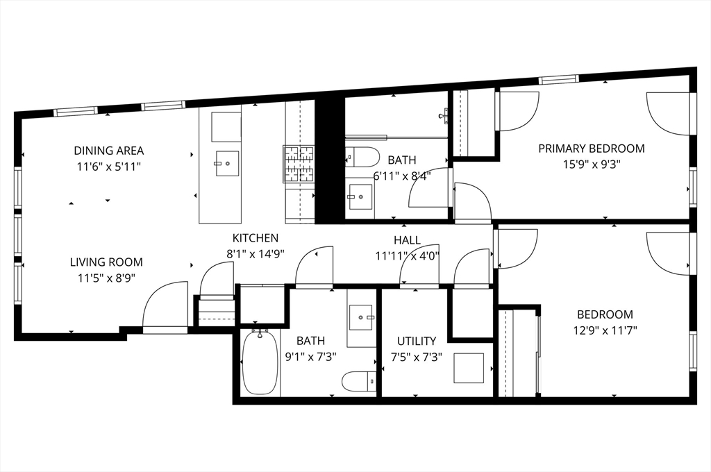 136 West 8th Street, Unit 2 Boston, MA 02127 - Photo 14 of 14 a picture of a bench in a white building