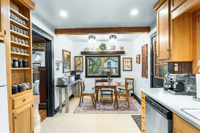 a bedroom with furniture and a window