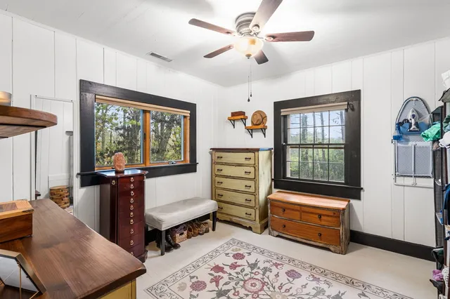 a view of livingroom with furniture and stairs