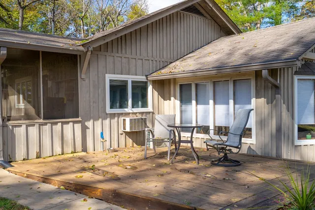 a view of outdoor space with seating