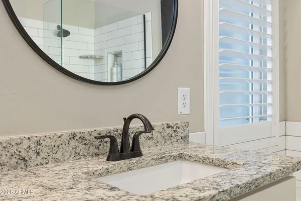 a close view of sink