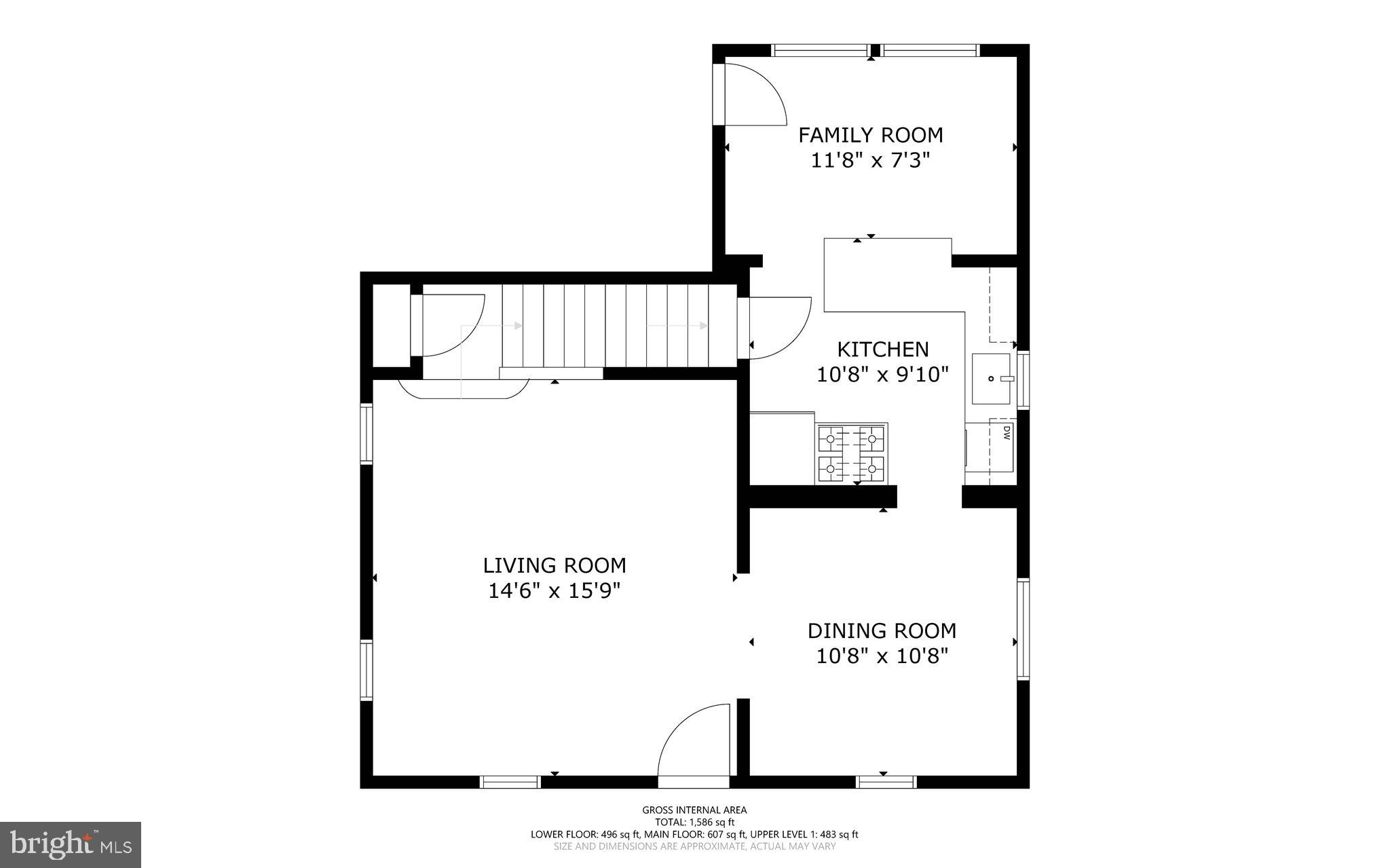 807 Islington Street Silver Spring, MD 20910 - Photo 46 of 49 Main Level Floor Plan