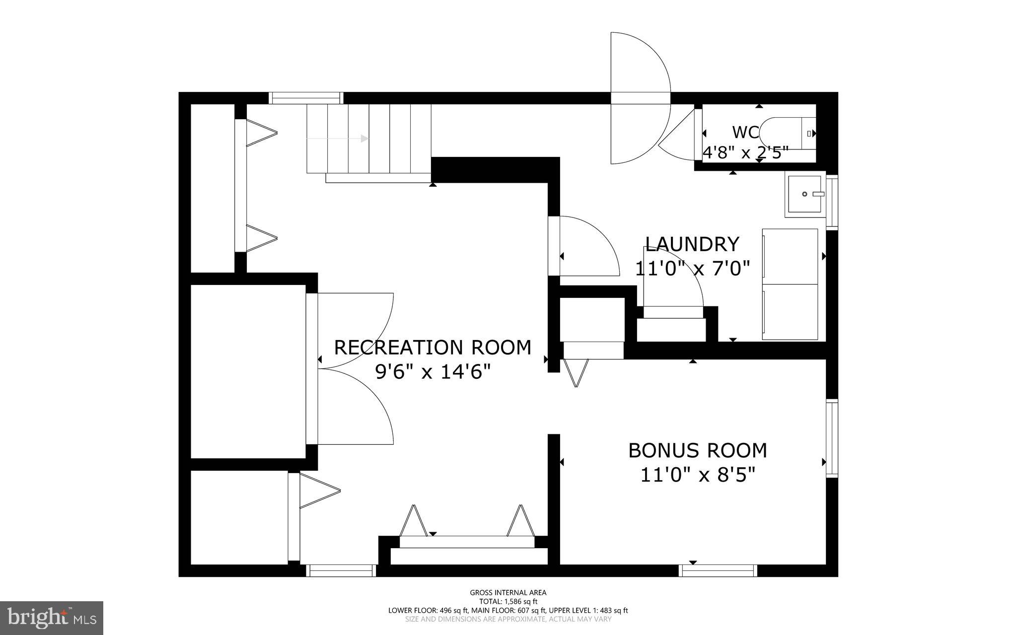 807 Islington Street Silver Spring, MD 20910 - Photo 48 of 49 Lower Level Floor Plan