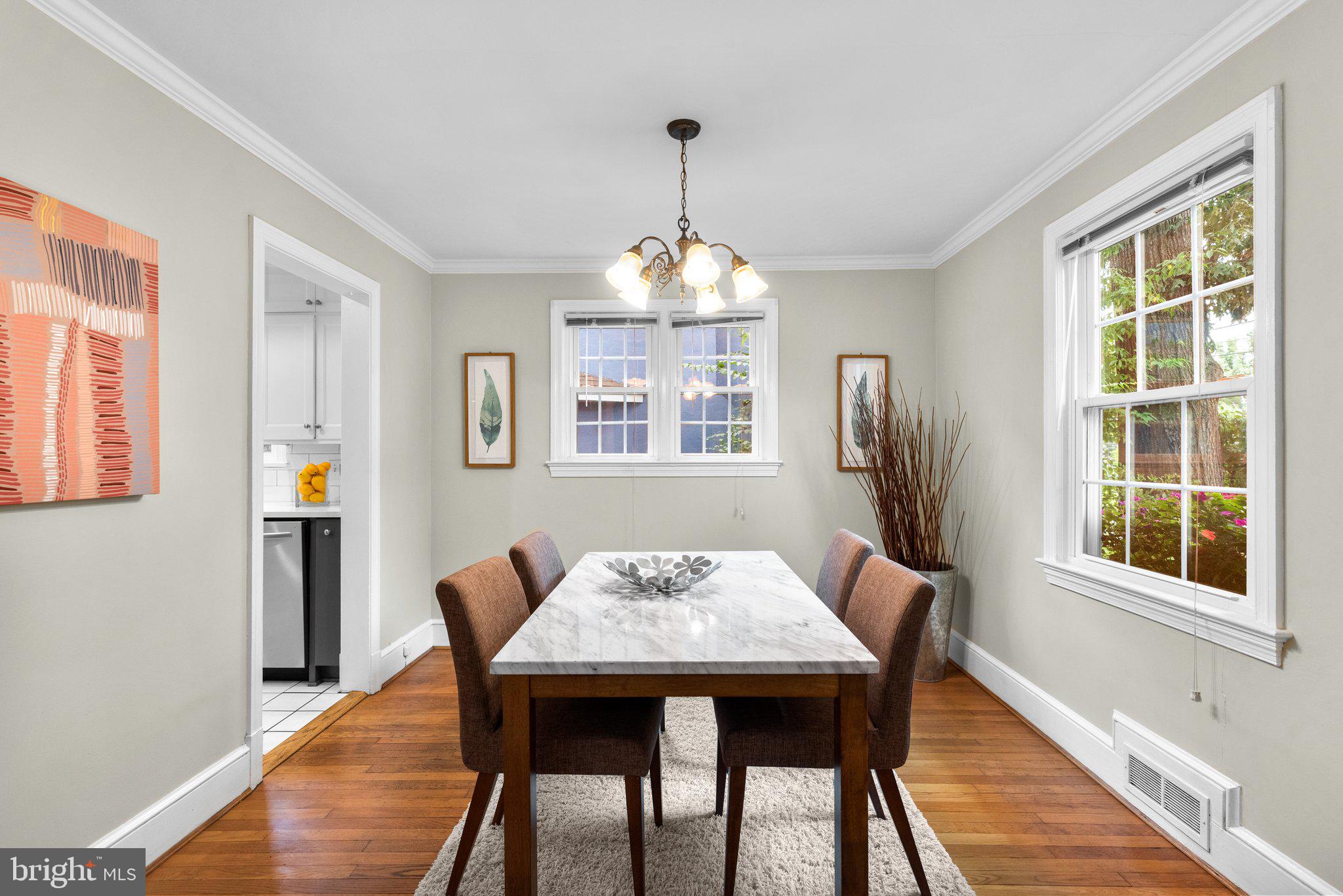 807 Islington Street Silver Spring, MD 20910 - Photo 9 of 49 Formal Dining Room with hardwood floors