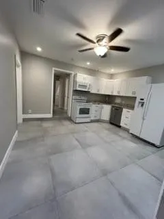 a view of a house with a patio