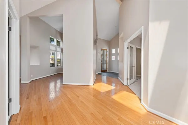 a view of a terrace with skyline